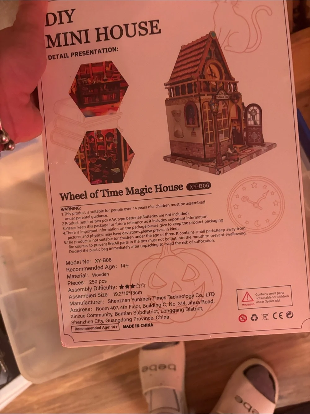 Xalugn Wheel of Time Magic House XY-B06 3D Wooden Puzzle 250 Pcs LED DIY (600)